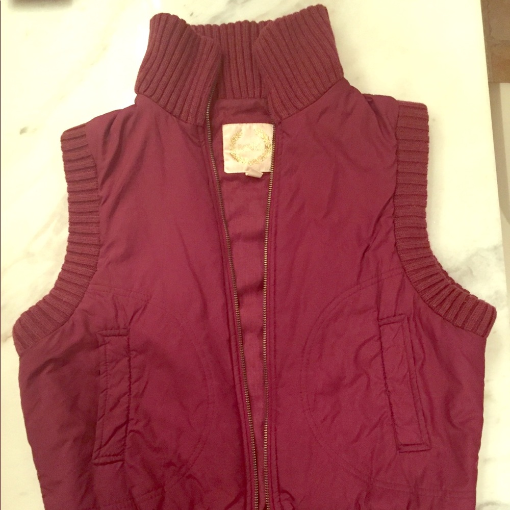 Zippered stylish vest European designer. Warm.